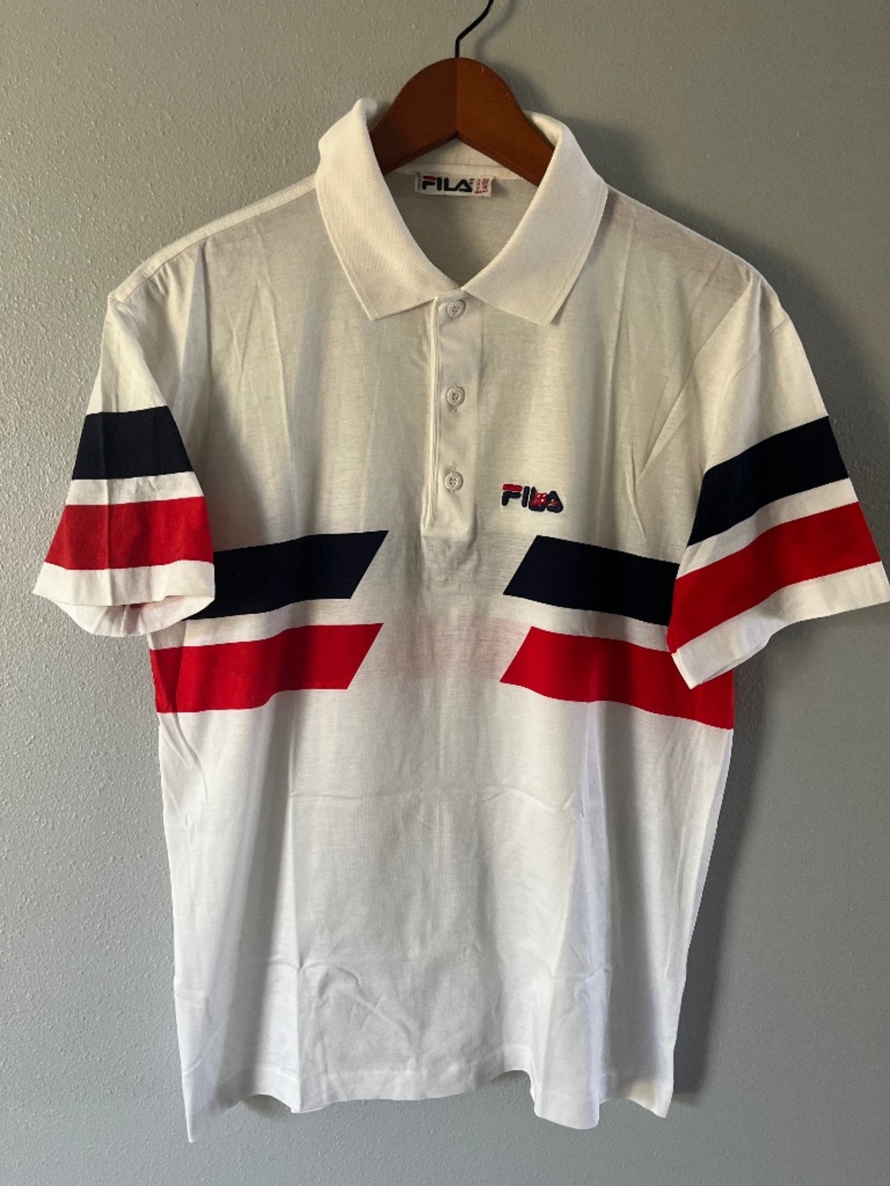 Vintage 80s FILA Bjorn Borg Tennis Polo Shirt – Made Italy, Size 42